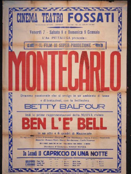 Montecarlo/ Ben l'è bell/ Capriccio di una notte