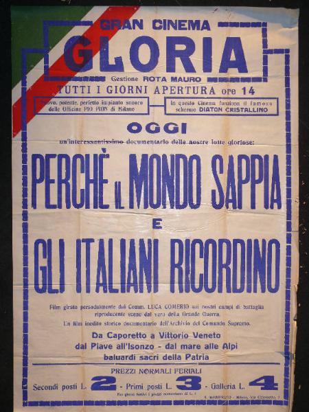 Perchè il mondo sappia e gli italiani ricordino