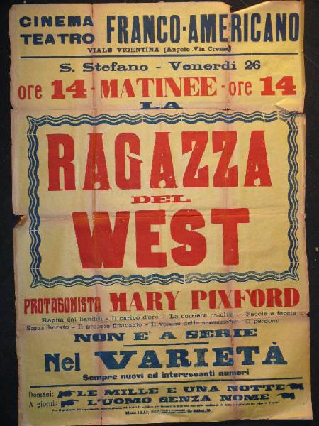 La ragazza del West/ Le mille e una notte/ L' uomo senza nome