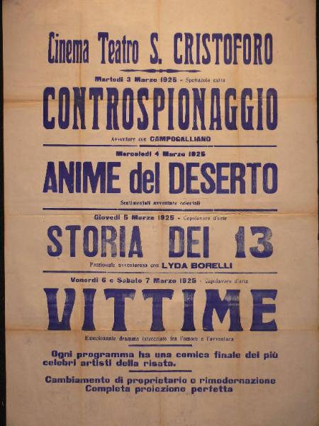 Controspionaggio/ Anime del deserto/ Storia deI 13/ Vittime