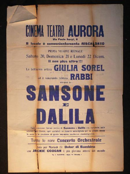 Sansone e Dalila/ Dolor di bambino