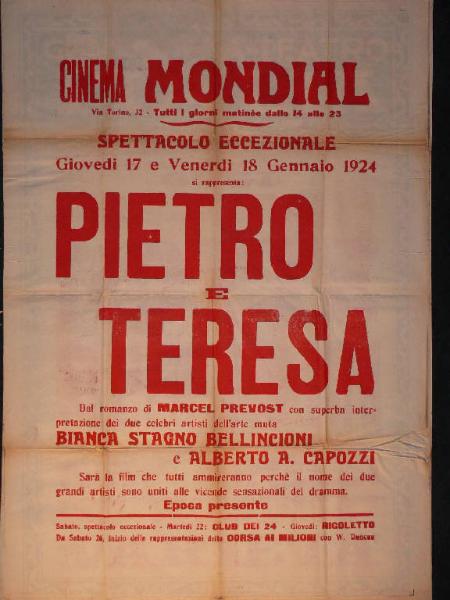 Pietro e Teresa/ Club dei 24/ Rigoletto/ Corsa ai milioni