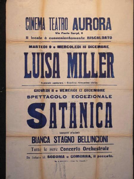 Luisa Miller/ Satanica/ Sodoma e Gomorra, il peccato