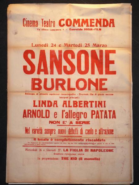 Sansone burlone/ La figlia di Napoleone/ The kid