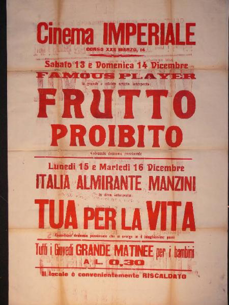 Frutto proibito/ Tua per la vita