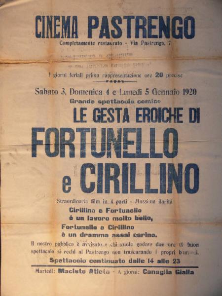 Le gesta eroiche di Fortunello e Cirillino/ Maciste Atleta/ Canaglia gialla