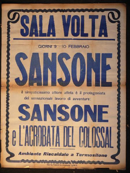 Sansone e l'acrobata del colossal