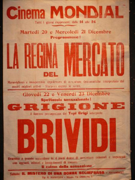 La regina del mercato/ Brividi/ Mistero di una donna scomparsa