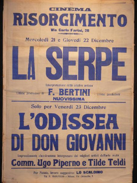 La serpe/ L' odissea di Don Giovanni/ Lo scaldino