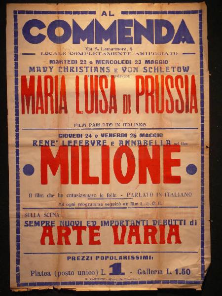 Maria Luisa di Prussia/ Milione