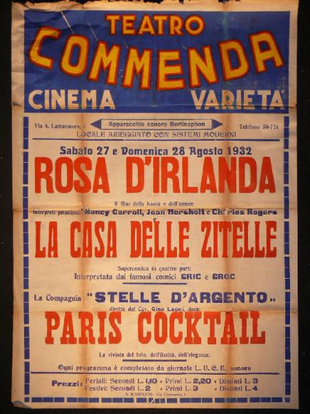 Rosa d'Irlanda/ La casa delle zitelle/ Paris cocktail