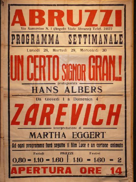 Un certo signor Gran/ Zarevich