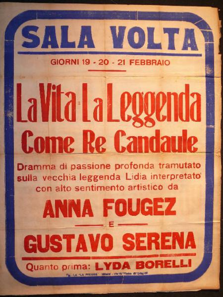 La vita e la leggenda (Come Re Candaule)