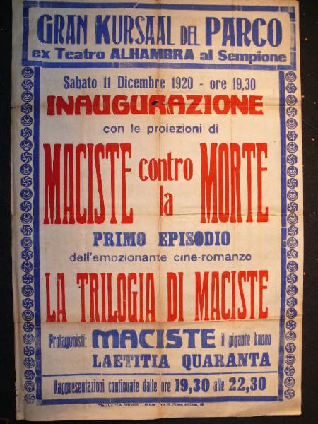 La trilogia di Maciste (Primo episodio: Maciste contro la Morte)