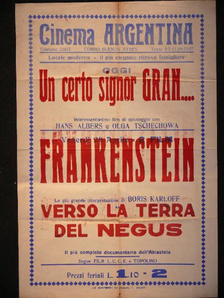 Un certo signor Gran/ Frankenstein/ Verso la terra del Negus