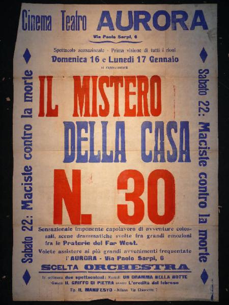 Mistero della casa n.30/ Un dramma nella notte/ Il griffo di pietra (L'eredità del lebbroso)/ Maciste contro la morte