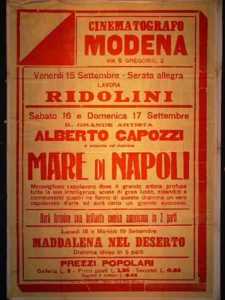 Ridolini/ Mare di Napoli/ Maddalena nel deserto