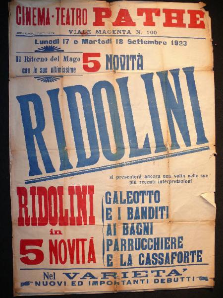 Ridolini galeotto/ Ridolini e i banditi/ Ridolini ai bagni/ Ridolini parrucchiere/ Ridolini e la cassaforte