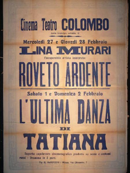 Roveto ardente/ L' ultima danza di Tatiana