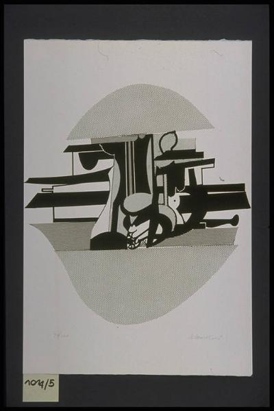 Cinque serigrafie di di Vittorio Cavicchioni