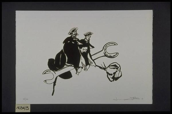 Cinque serigrafie di Luciano Fabbri