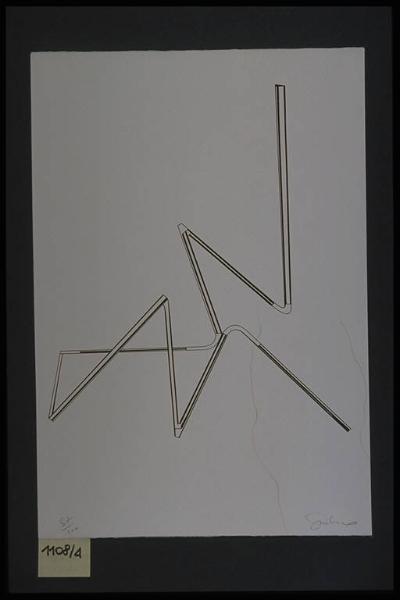 Cinque serigrafie di Gaetano Montanaro. Geometrie ou pas.