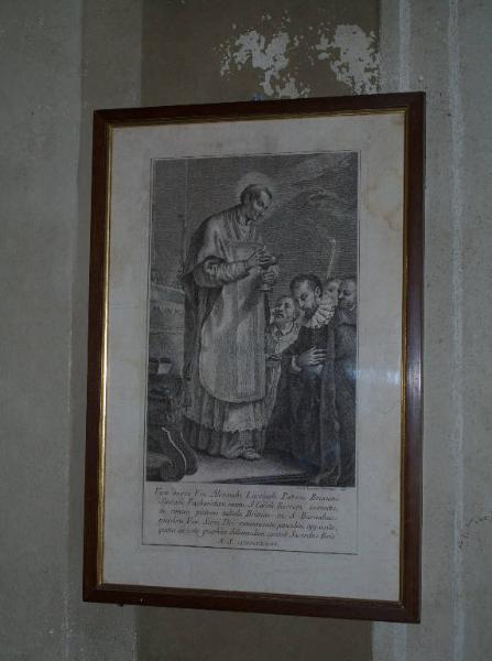 IL VENERABILE ALESSANDRO LUZZAGO RICEVE LA COMUNIONE DA SAN CARLO BORROMEO