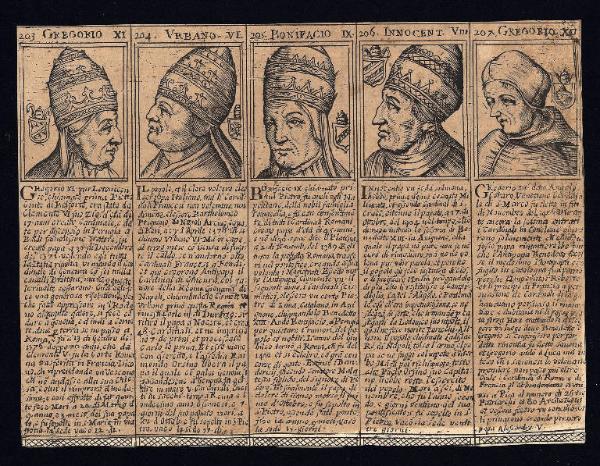 Cronologia pontificale, che contiene le vere effigie, i nomi, cognomi, e patria di tutti i pontefici con le loro vite, qvanto regnarono, e dove morirono.