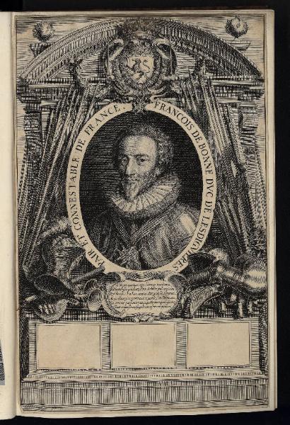 François de Bonne duc de Lesdiguières Pair et Connestable de France