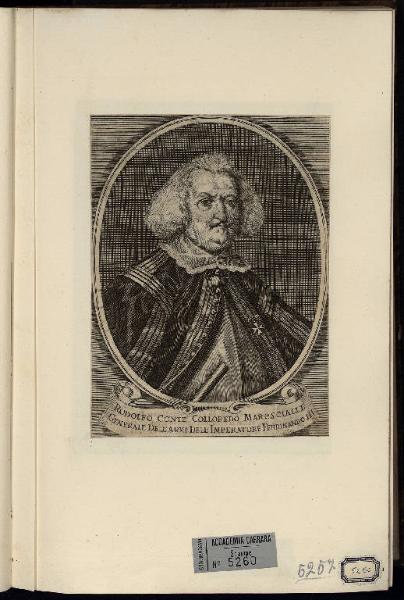 Rodolfo Conte Colloredo Marescialle Generale dell'armi dell'imperatore Ferdinando III