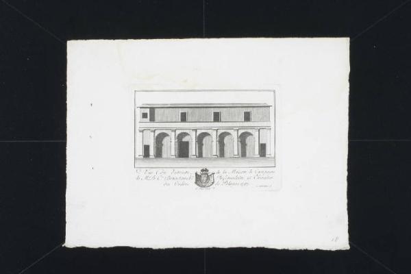 Vue du derriere de la Maison de campagne de M.r le C.te Brzostowski [...]