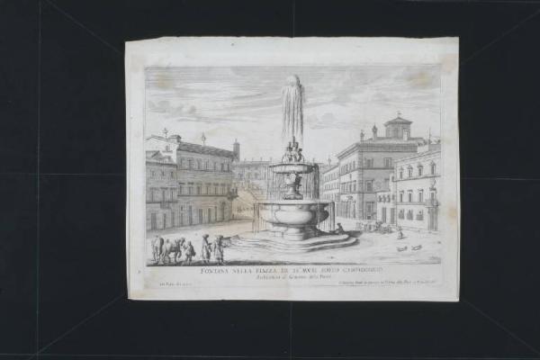 Le fontane di Roma nelle piazze, e luoghi publici della città, con li loro prospetti, come sono al presente. Disegnate, et intagliate da Gio. Battista Falda. Date in luce con direttione, e cura da Gio. Giacomo De Rossi...