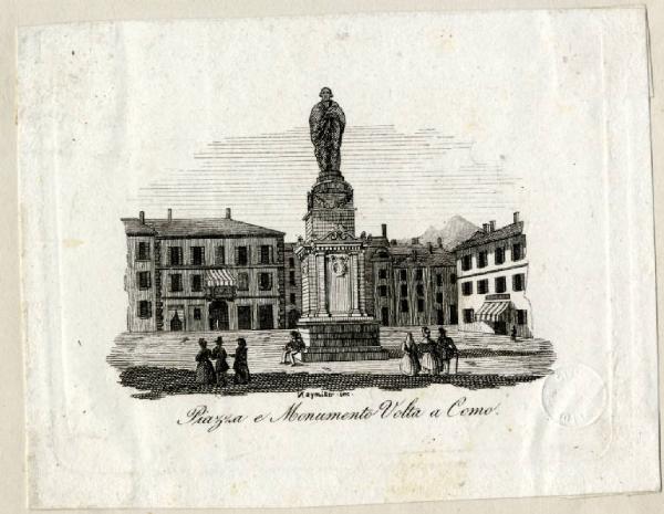 Piazza e Monumento Volta a Como