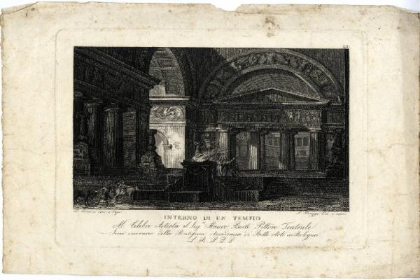 Raccolta inedita di cinquanta scene teatrali le più applaudite nei teatri italiani, disegnate e incise da Lorenzo Ruggi pittore di decorazioni in Bologna