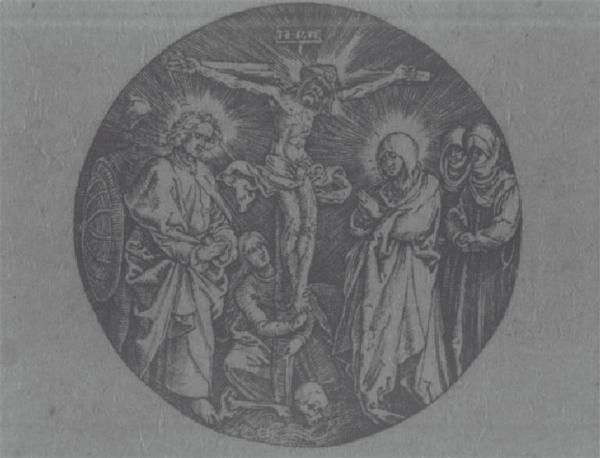 Gesù Cristo crocifisso con Madonna e San Giovanni
