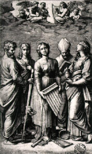 Santa Cecilia, Santa Maria Maddalena e due altri santi