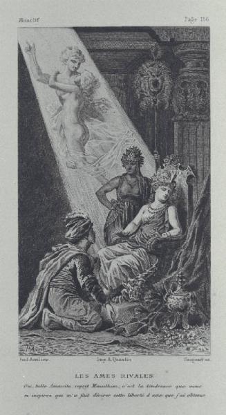 Eaux-fortes pour illustrer les contes de Moncrif, Compositions de Paul Avril, Gravéès par Gaujean