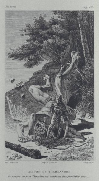 Eaux-fortes pour illustrer les contes de Moncrif, Compositions de Paul Avril, Gravéès par Gaujean