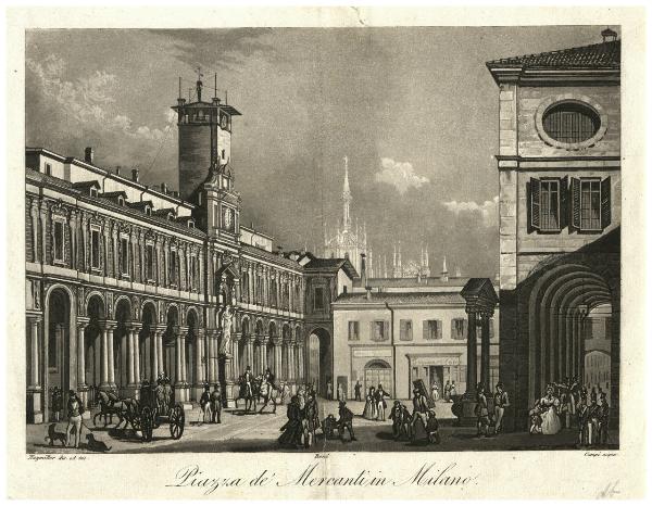 Piazza de Mercanti in Milano