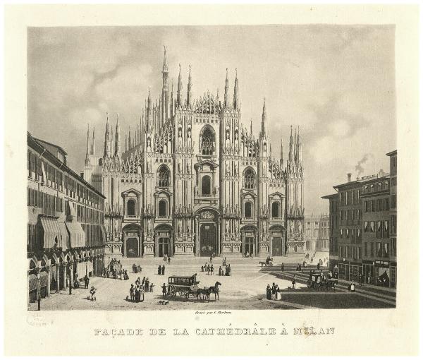 Façade de la Cathédrâle à Milan