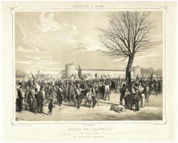 Piazza del Castello 23 Marzo 1848