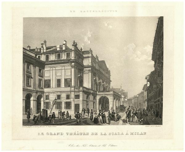 Le grand Théâtre de la Scala à Milan