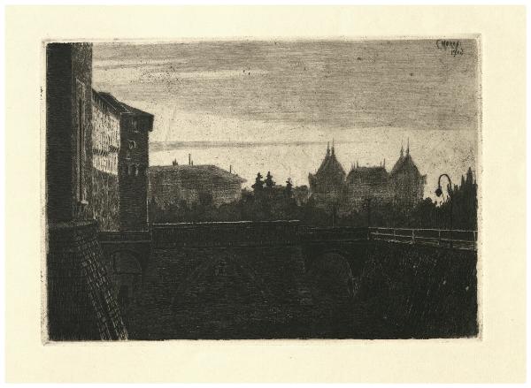 Il fossato del Castello Sforzesco di Milano