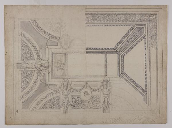 Disegno per la volta di Palazzo Casnedi