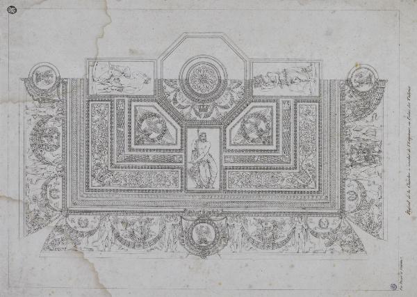 Plafond de la Chambre à coucher de l'Empereur, au Palais des Tuileries