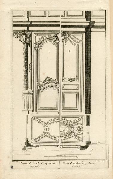 Porche de la Planche cy dessus marqué A. Porche de la Planche cy dessus marqué B
