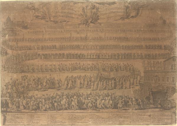 Funeris Pompa X Kal. Februarij anni MDCCXXXV A BB Apostolorum ad BB Petri et Pauli Basilicam in qua Maria Clementina Magn. Britan. Regina fuit sepulta