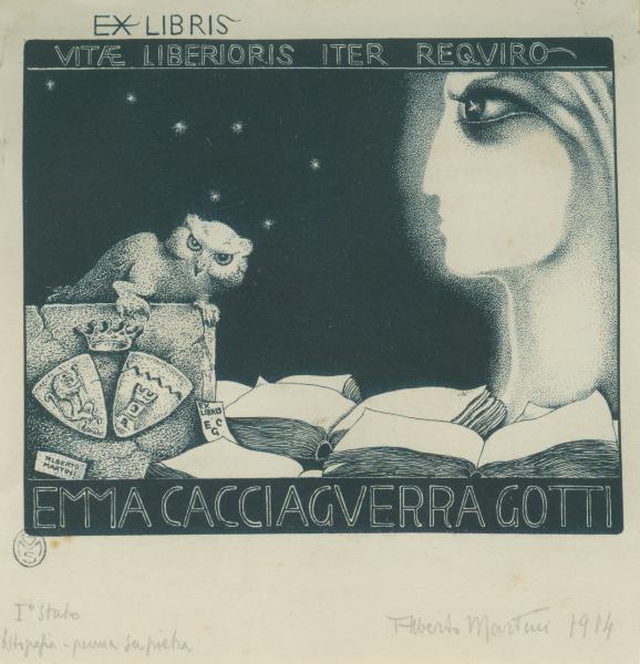 Ex libris Emma Cacciaguerra Gotti