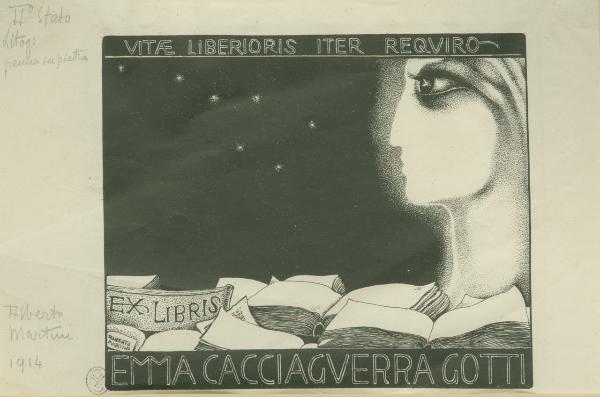 Ex libris Emma Cacciaguerra Gotti