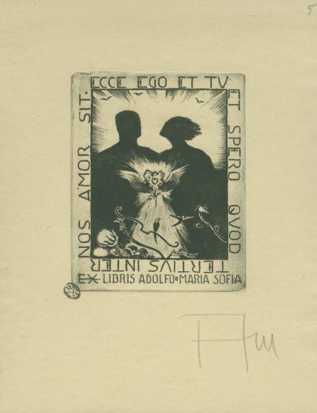 Ex libris per Adolfo Bogoncelli e Maria Sofia Panza